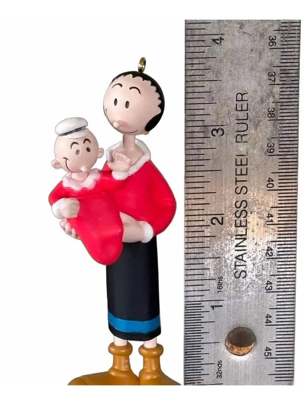 1996 Hallmark Keepsake Olive Oyl & Swee'Pea Popeye Ornament QX5481 w Box